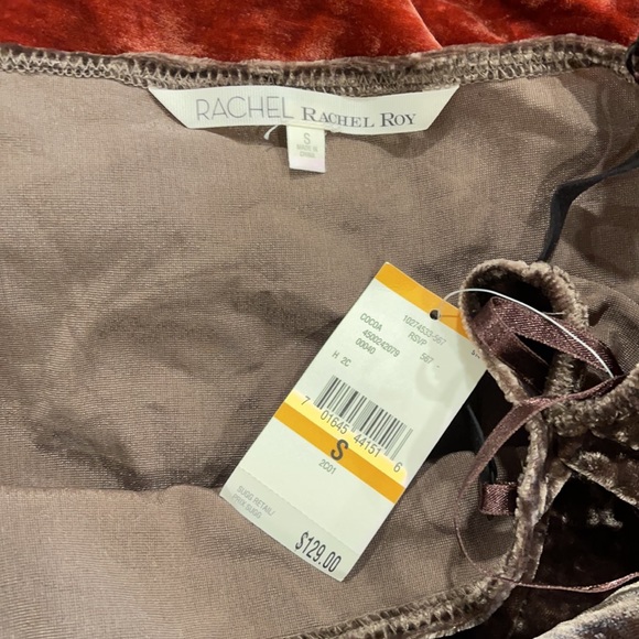 Brand New Brown colour Velvet Romper by Rachel Roy - Picture 7 of 7